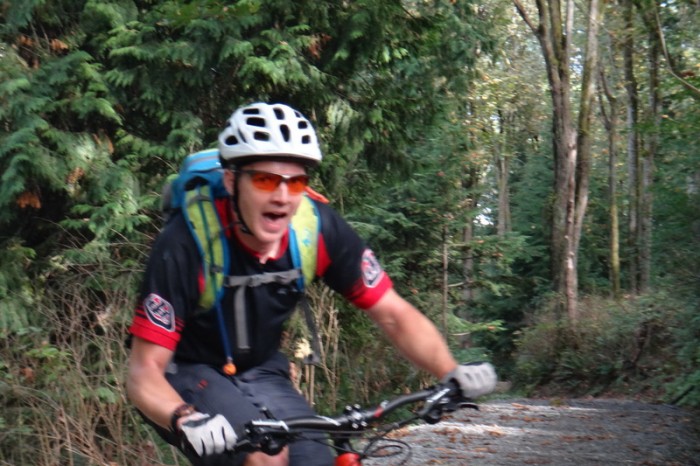 Vancouver - Steve mountain biking near Vancouver 