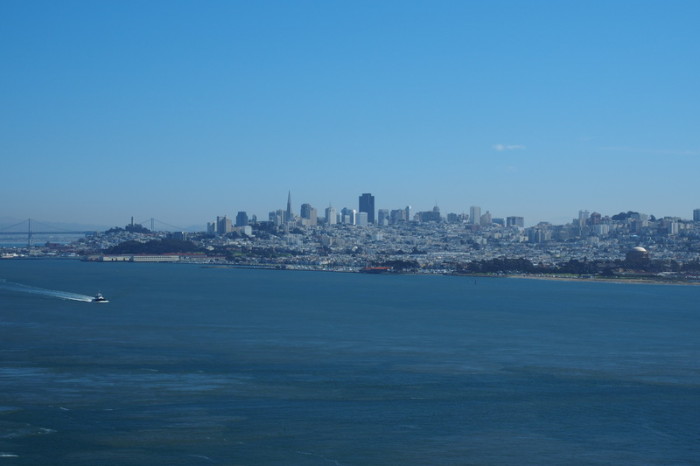 San Francisco - Views of San Francisco from the Golden Gate Bridge