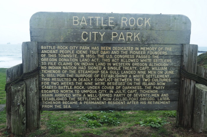 Portland to San Francisco - Battle Rock City Park, Port Orford