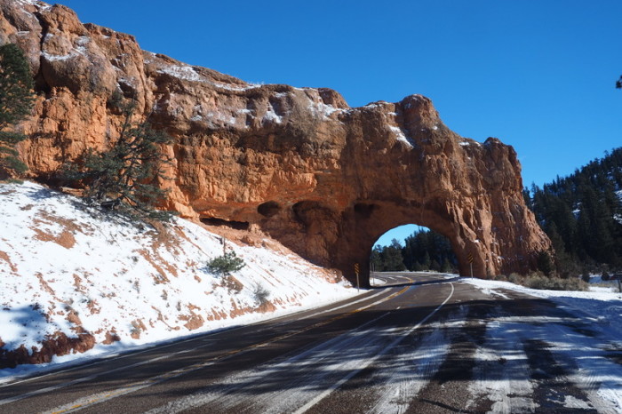 USA Road Trip - Bryce Canyon National Park, Utah, covered in snow