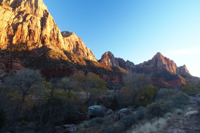 USA Road Trip - Sunset over Zion National Park, Utah