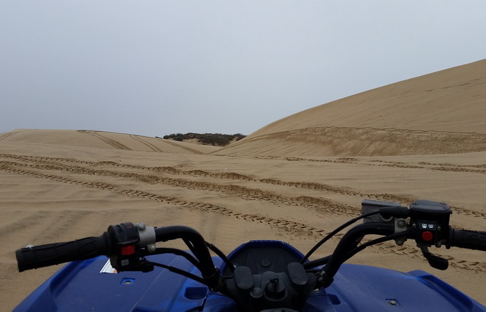 SF to LA - David riding the dunes in Oceano Dunes State Recreation Area