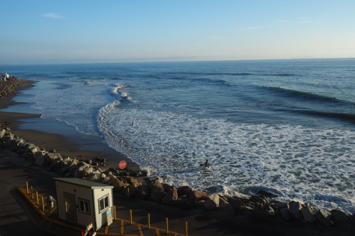 SF to LA - We stopped to watch some surfers on our way to Ventura, California