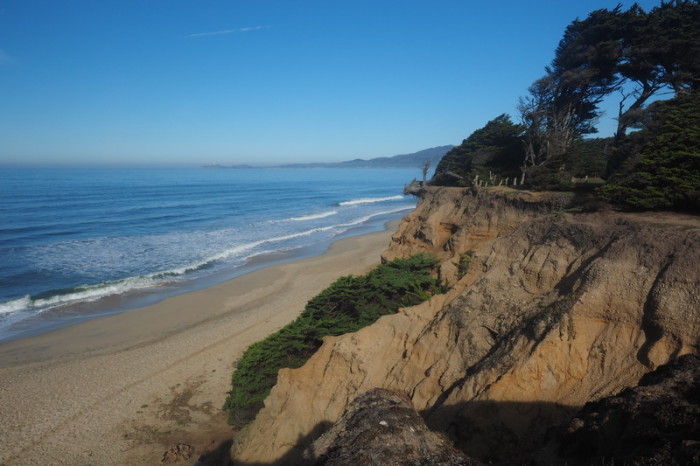 SF to LA - Views from the rugged coast bike way, near Half Moon Bay