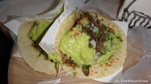 Yum! Tacos Los Poblanos in San Quintin. Some of the best tacos we have had in Mexico!