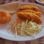 Fish tacos at "Mama Espinoza's", El Rosario
