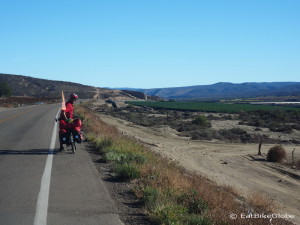 Cycling out of El Rosario towards the Central Desert
