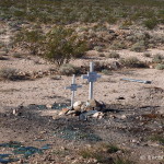 Roadside memorials on Day 2 of our Central Desert crossing