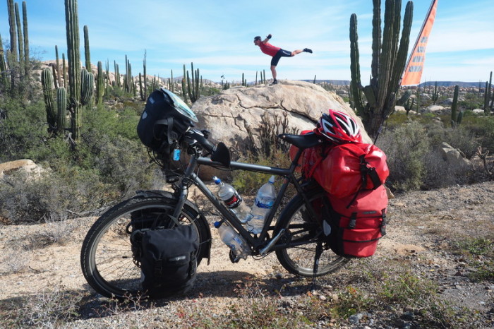 Baja California - David and the Cataviña Boulder Field on Day 2 of our Central Desert crossing 
