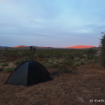 Our campsite near near Láguná Chapá on Day 2 of our Central Desert crossing