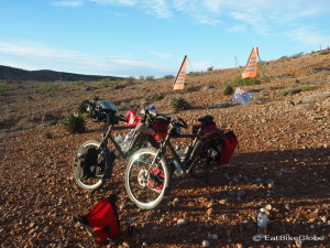 Our campsite near Rosarito on Day 3 of our Central Desert crossing