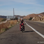 Jo on the road to the Guadalupe Valley