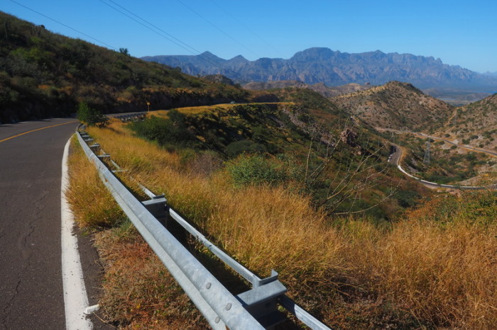 Baja California - The awesome road to Ciudad Insurgentes ... lots of uphill