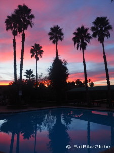 Sunset at the Posada Inn, Guadalupe Valley