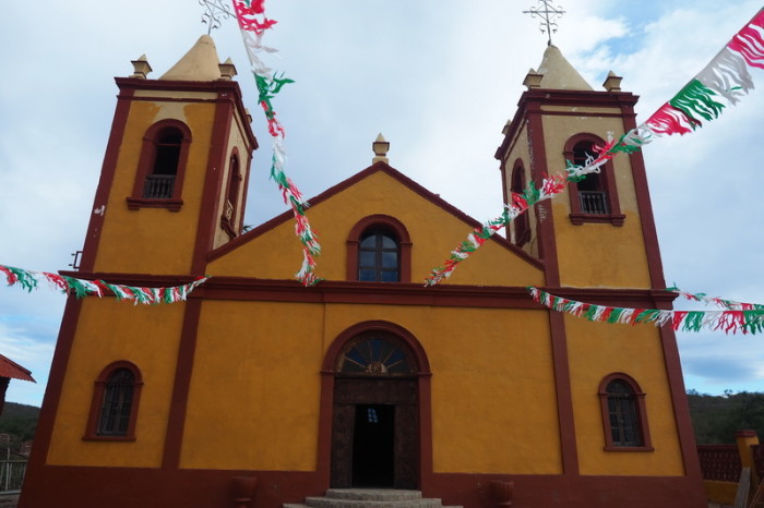 Baja California - The beautiful church at El Triunfo