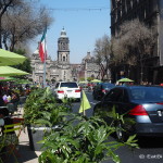 Beautiful Mexico City, with views of the Catedral Metropolitana in the background