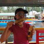 Enjoying some freshly roasted sweetcorn and a cerveza! — in Xochimilco