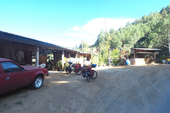 Oaxaca to PA - The little roadside restaurant and artisan gift shop where we stopped on the big climb to San Jose del Pacifico