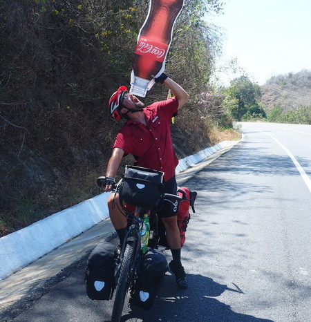 Oaxaca Coast - David was pretty thirsty on the way to Barra de la Cruz