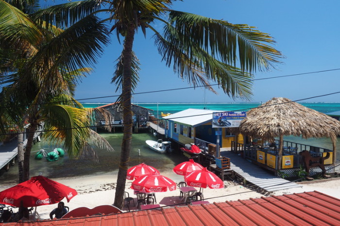 Belize - View from Licks Beachside Cafe, San Pedro, Belize