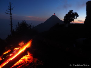Views of Volcano de Fuego erupting!