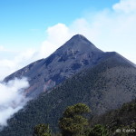 Volcano de Fuego, viewed from  Volcano Acatenango, Guatemala