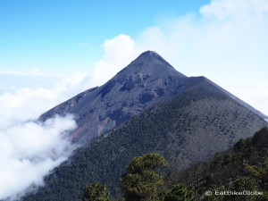 Volcano de Fuego, viewed from  Volcano Acatenango, Guatemala
