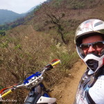 David on a dirt bike tour around Antigua, Guatemala