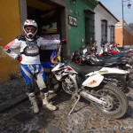 David and his dirt bike, Antigua, Guatemala