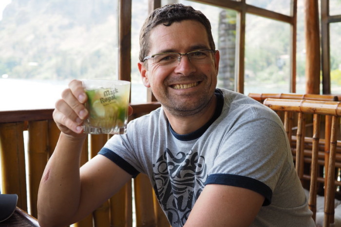 Guatemala - Apparently Hotel  Jinava makes the best Mojito on Lake Atitlan ... so we had to try it! 