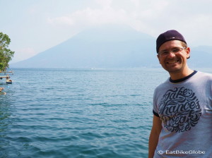David and Volcano San Pedro, Lake Atitlan, Guatemala