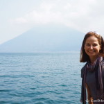 Jo and Volcano San Pedro, Lake Atitlan, Guatemala
