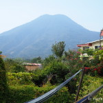 Views of Volcano San Pedro from our Hotel at San Pedro, Lake Atitlan, Guatemala
