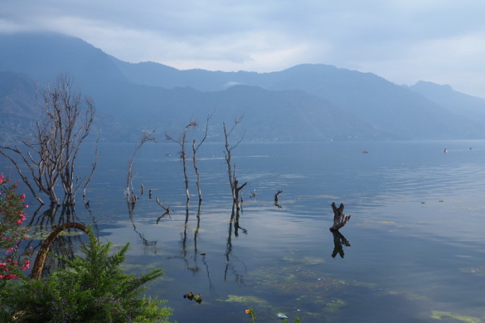 Guatemala - Views of Lake Atitlan from our Hotel at San Pedro, Lake Atitlan, Guatemala