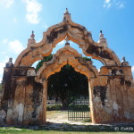 The Moorish Double Arch at Hacienda Yaxcopoil, Yucatan, Mexico