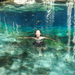 Crystal clear water at Cenote X-Batun, San Antonio Mulix, Yucatan, Mexico
