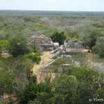 The view from on top of the Acropolis at Ek' Balam, Yucatan, Mexico