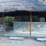 The well equipped kitchen at The Yucatan Mayan Retreat Eco-Hotel and Camping,  Yokdzonot, Yucatan, Mexico