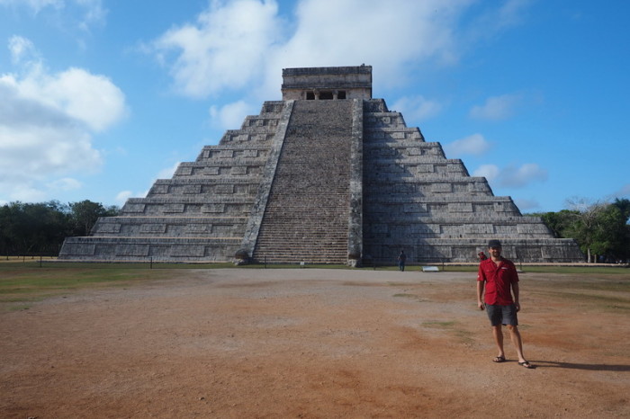 Mexican Road Trip - David and "El Castillo", Chichen Itza, Yucatan, Mexico