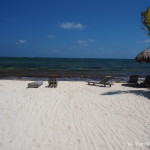 The beach at Mayan Beach Garden, near Mahahual, Quintana Roo, Mexico