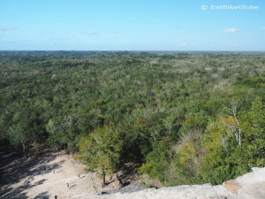 The view from Nohuch Mul pyramid at Coba, Quintana Roo, Mexico