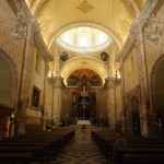 Inside the Iglesia de Jesús, Merida, Yucatan, Mexico