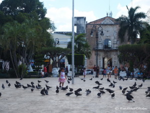 The beautiful main town square, the "Plaza Grande", Merida, Yucatan, Mexico