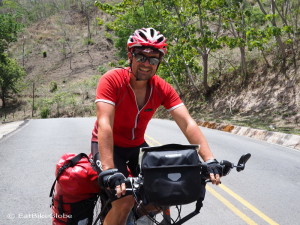 Hilly cycling on the  road (606) to the coast from Santa Elena, Costa Rica
