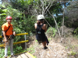 Jo on the Canyon Canopy Tour!