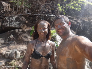 The tour concluded with Volcanic mud bath and thermal hot springs at Rio Negro
