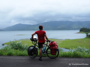 Cycling around Laguna de Arenal to Nuevo Arenal, Costa Rica