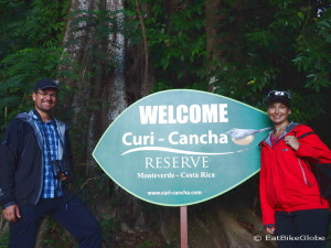 The start of our bird watching tour at Curi-Cancha Reserve, near Monteverde, Costa Rica