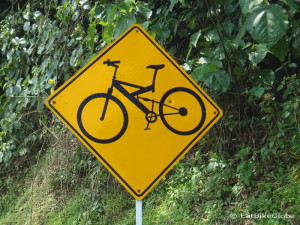 Look out for cyclists! Colombia is super bike friendly