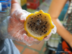 Inside of a Pitahaya (Dragon Fruit)